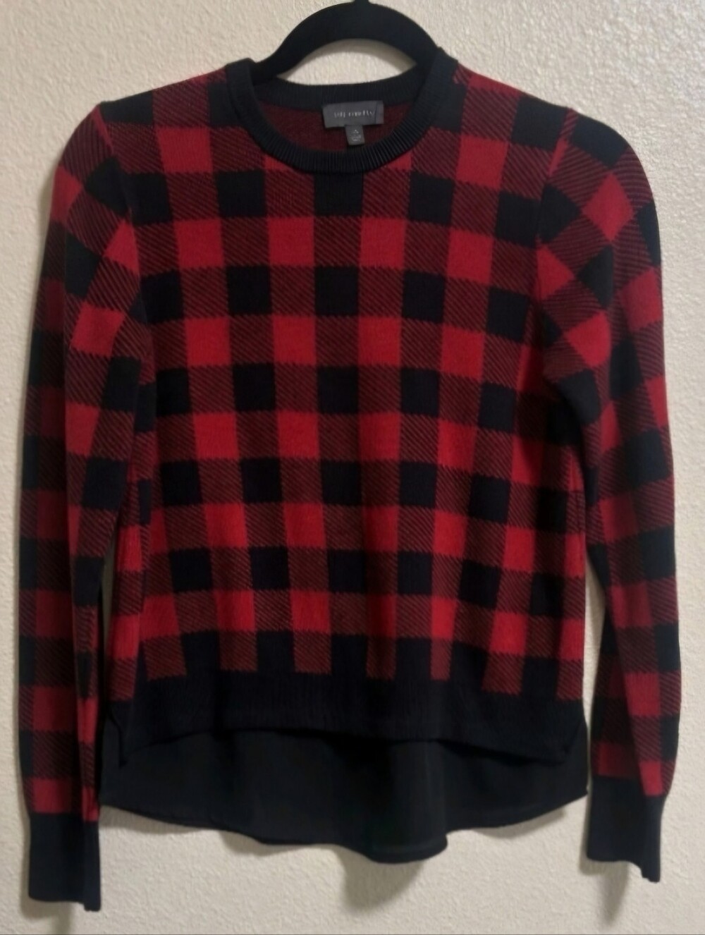 The Limited Red and Black Plaid Sweater